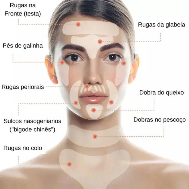 Adesivo Anti-Rugas das Famosas - Reutilizável em até 40 aplicações + Brinde Grátis