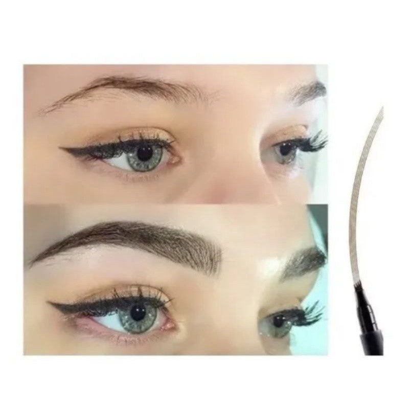 BrowFix™ 4 em 1 – Caneta Delineadora Microblading 4 Pontas à Prova D’Água