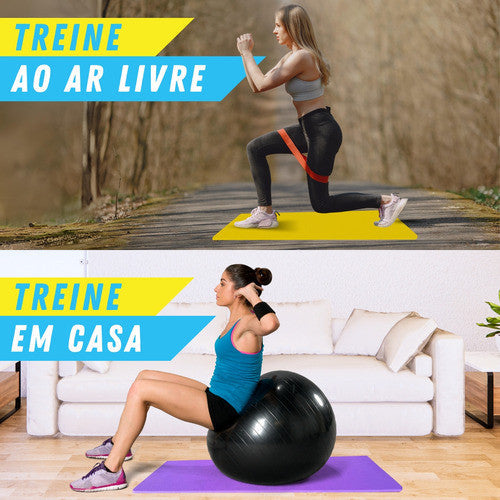 Colchonete Eva Fitness - Impermeável, Antiderrapante e Fácil de limpar e transportar