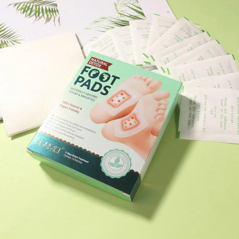 DetoxFeet™ – Adesivo Detox para Pés - Elimina Toxinas, Diminui o Inchaço e Auxilia no Emagrecimento
