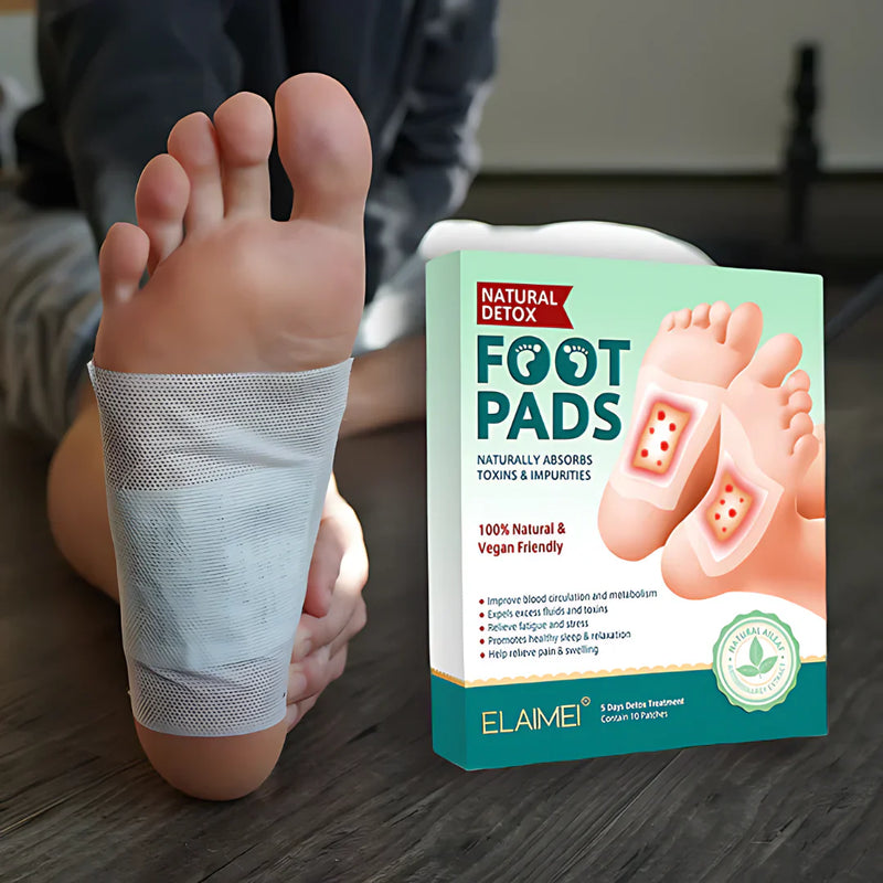 DetoxFeet™ – Adesivo Detox para Pés - Elimina Toxinas, Diminui o Inchaço e Auxilia no Emagrecimento