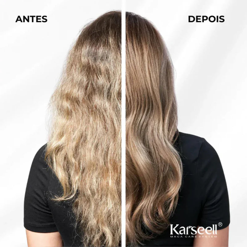 Karseel© Reconstrução Capilar Avançada + Shampoo e Condicionador GRÁTIS