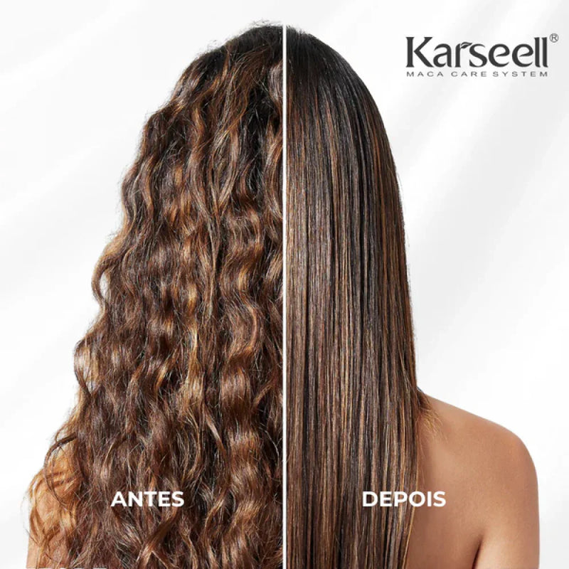 Karseel© Reconstrução Capilar Avançada + Shampoo e Condicionador GRÁTIS